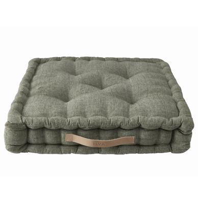 Tulip székpárna, khaki/melange, bőr fogantyúval