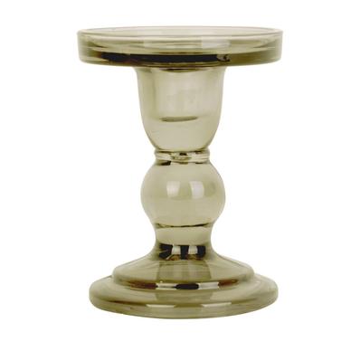 Glass Art gyertyatartó, H11,5 cm, zöld