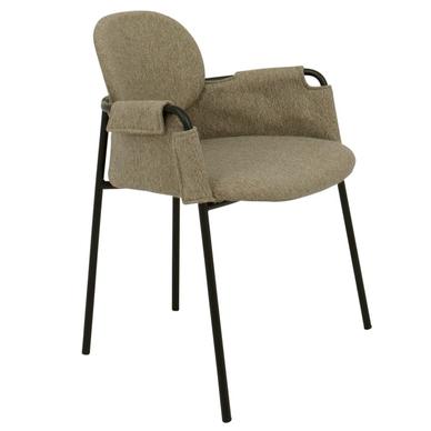 Wing design szék, taupe, fekete fém láb