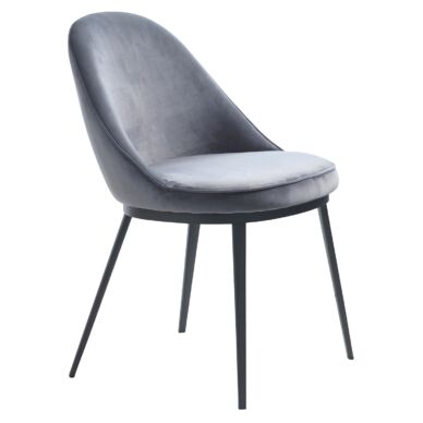 Gain design szék, szürke bársony