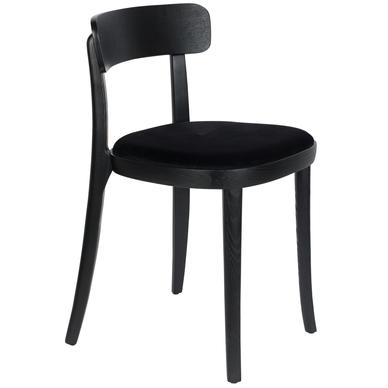 Brandon design design szék, fekete bársony