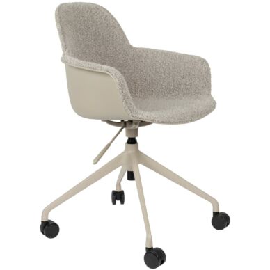 Albert Kuip karfás irodai design szék, taupe
