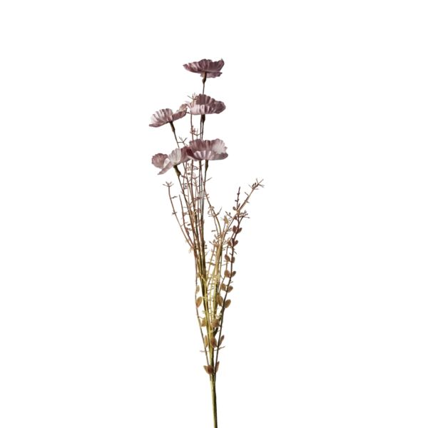Poppy művirág, rózsaszín