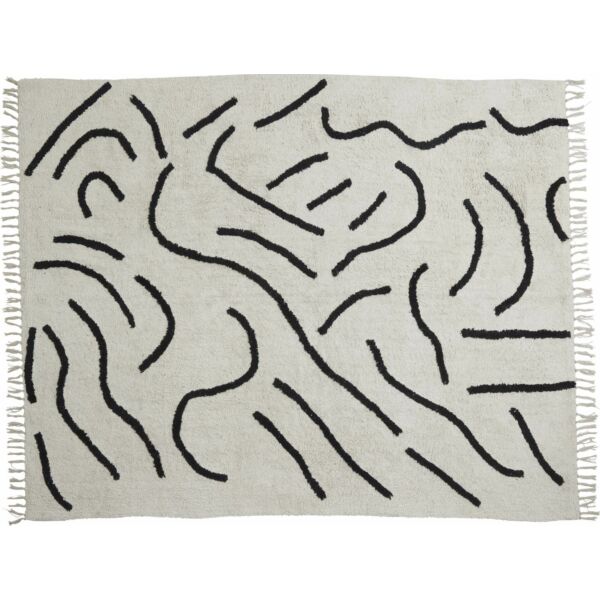 Hilda szőnyeg, fekete-fehér, 160x230 cm