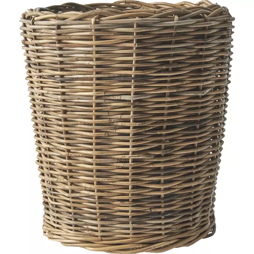 Zada kaspó, natúr rattan, D42 cm