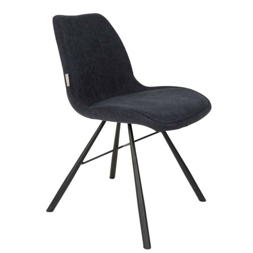 Brent design szék, sötétkék szövet