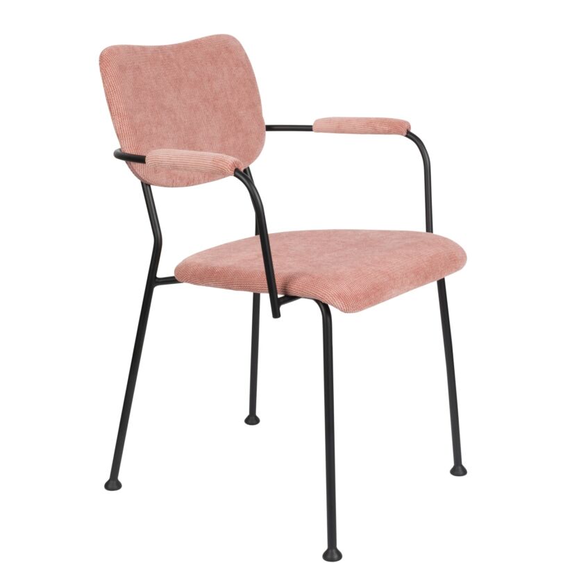 Benson design karfás szék, rózsaszín