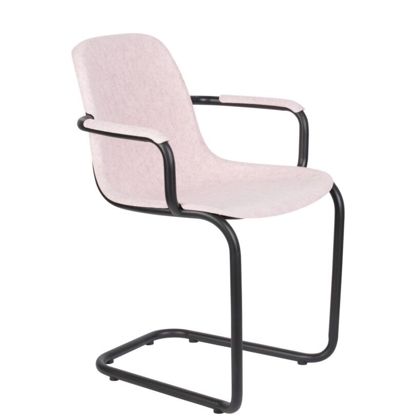 Thirsty design karfás szék, rózsaszín