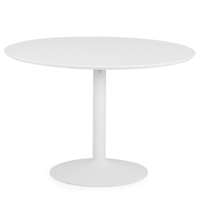 Taco étkezőasztal, fehér HPL, D110cm