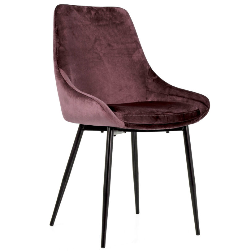 Lex design szék, rózsaszín velúr