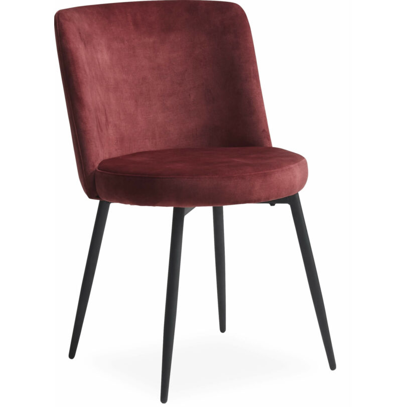 Bray design szék, borvörös velúr