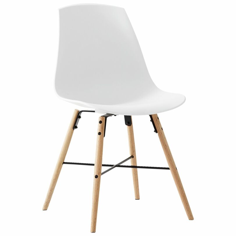 Jila design szék, fehér műanyag