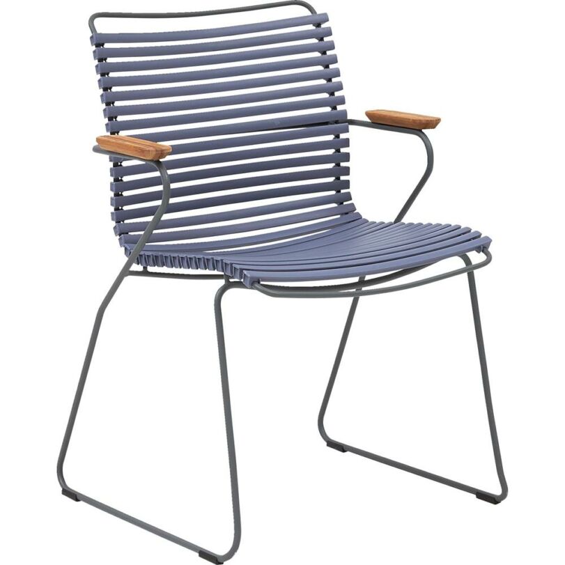 Click kerti szék, kék műanyag