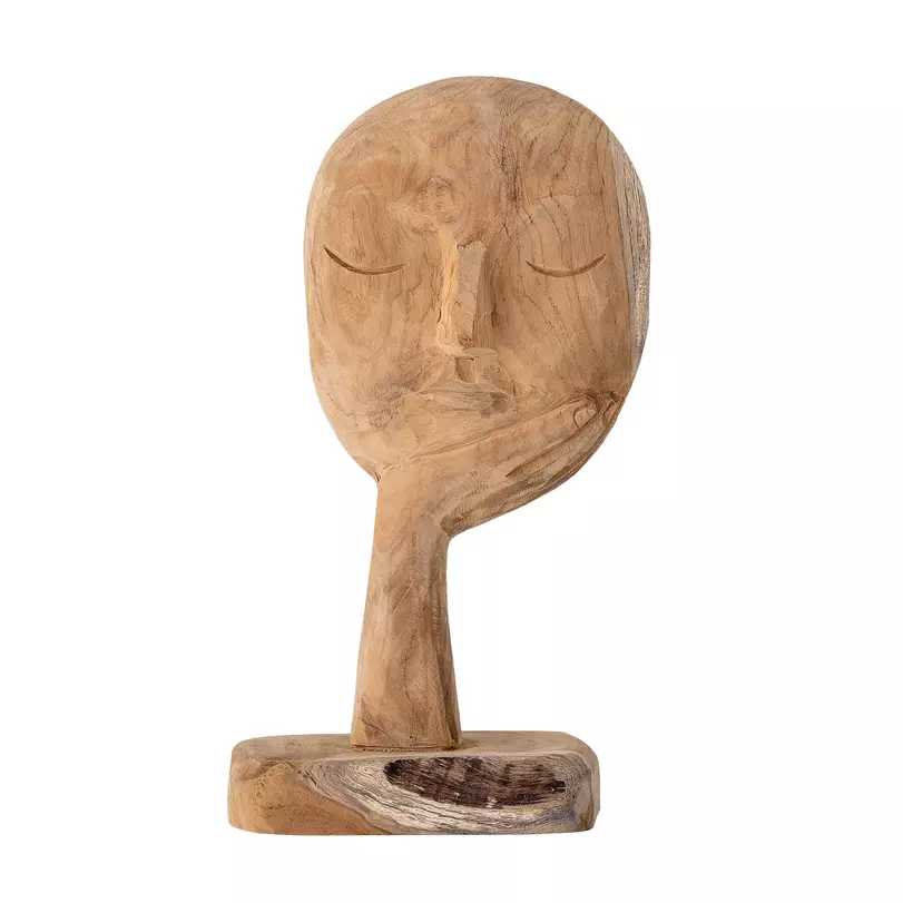 Face wood szobor, natúr