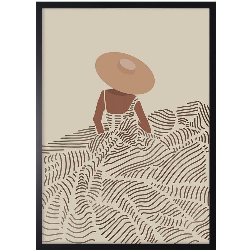 Woman in a dress kép, 53x73 cm