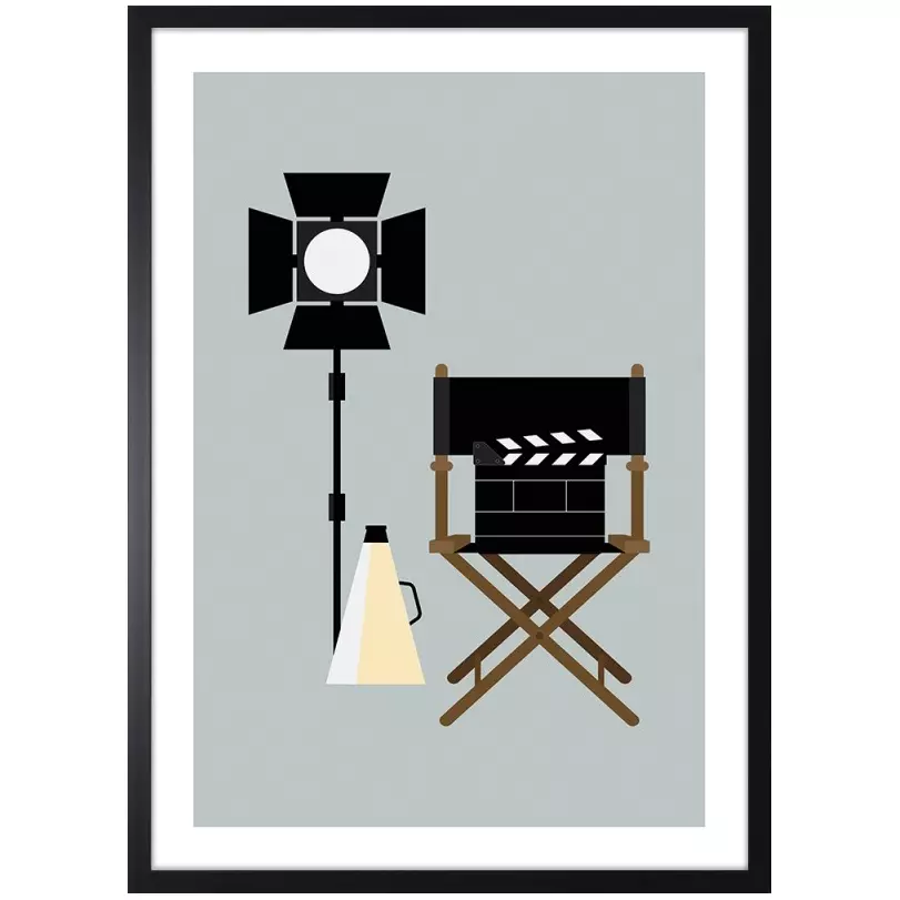 A director's chair kép, 53x73 cm