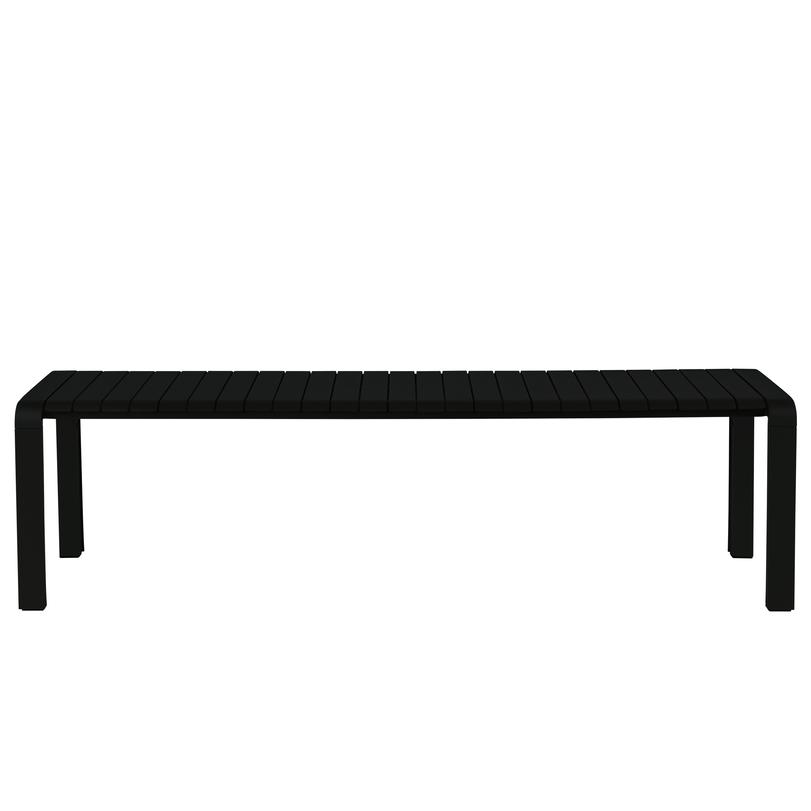 Vondel kerti pad, fekete, 175x45 cm
