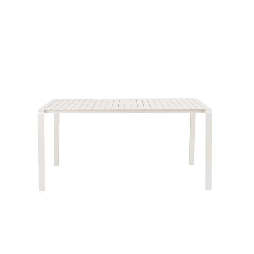 Vondel kerti asztal, fehér, 168,5x87 cm
