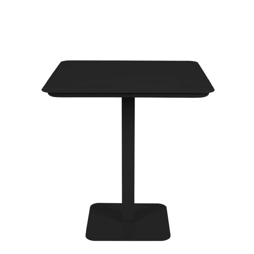 Vondel kerti bisztro asztal, fekete, 71x71 cm
