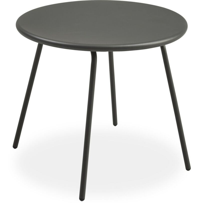 Lagan lerakóasztal, szürke porszórt acél, D60 cm
