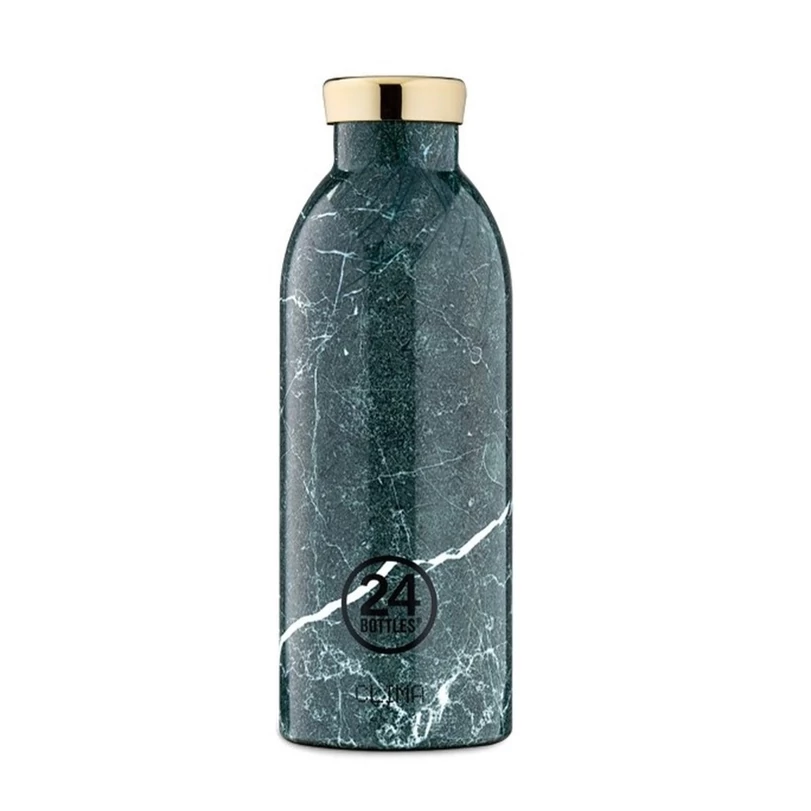 24BOTTLES Clima 500ml rozsdamentes acél termosz, GREEN MARBLE