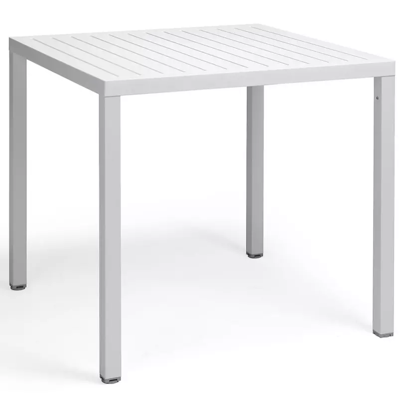 CUBE 80x80 kerti asztal, bianco