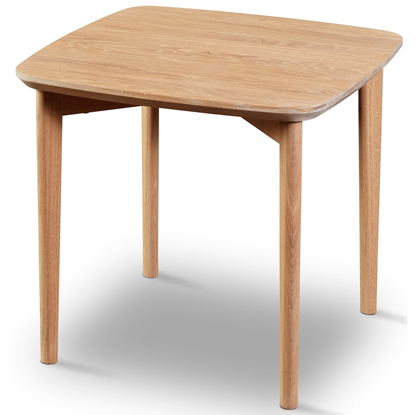 SM240 lerakóasztal, olajozott tölgy asztallap/láb, 54x54cm