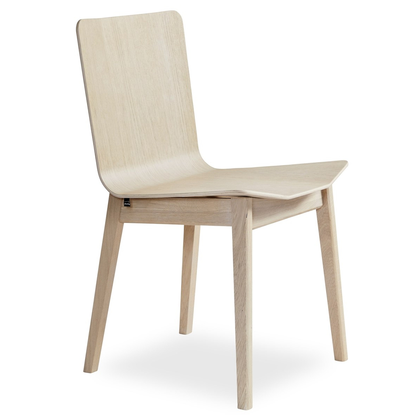 SM807 design szék, lakkozott fehérített tölgy
