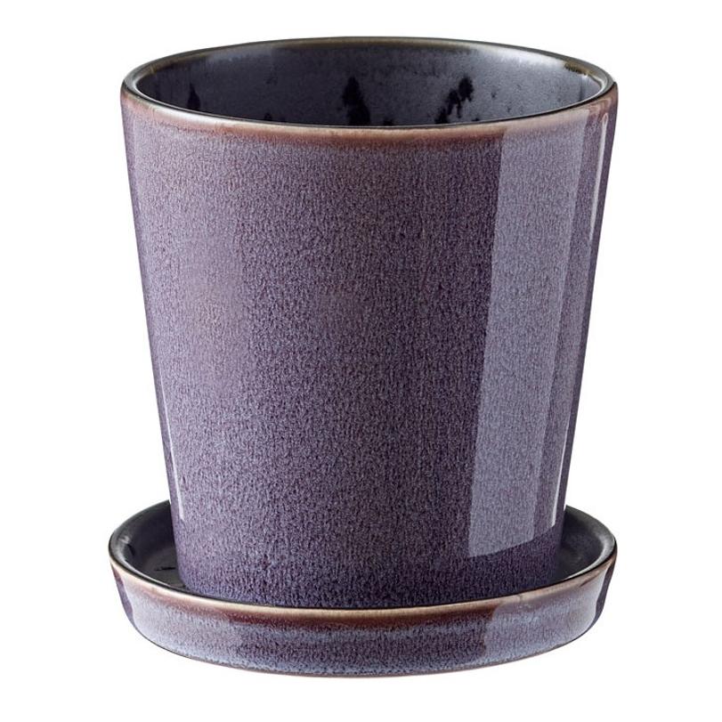 Purple kaspó, alátéttel, lila