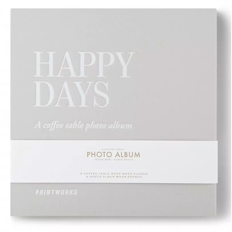 Printworks fotóalbum, Happy Days, szürke