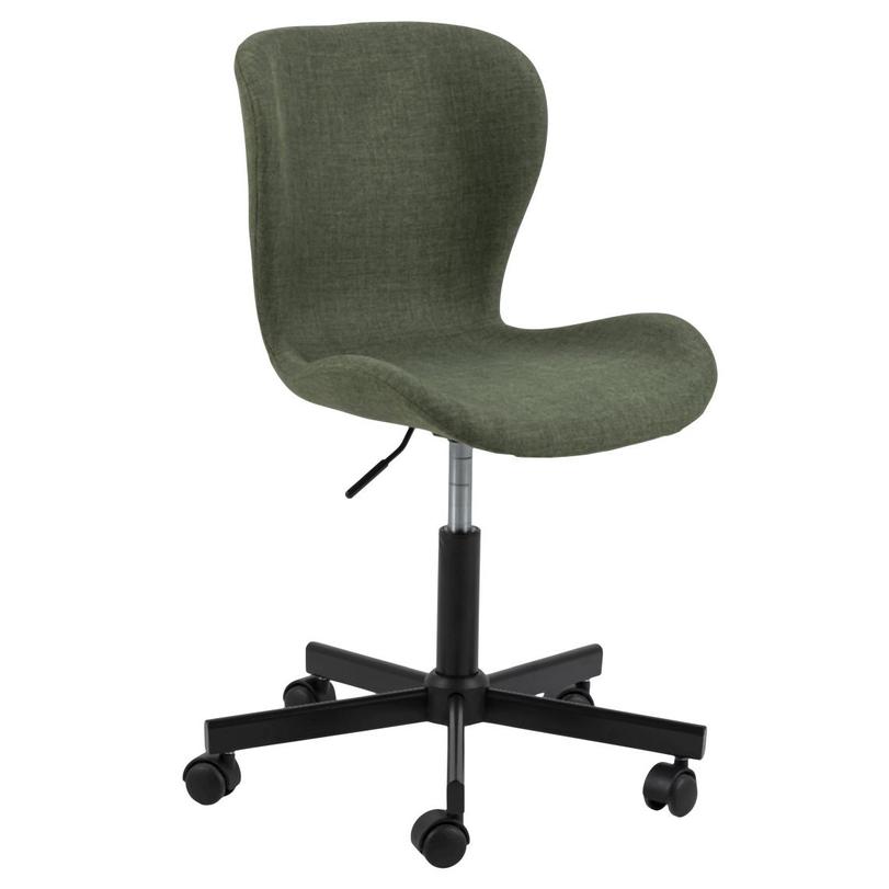 Batilda irodai design szék, zöld szövet