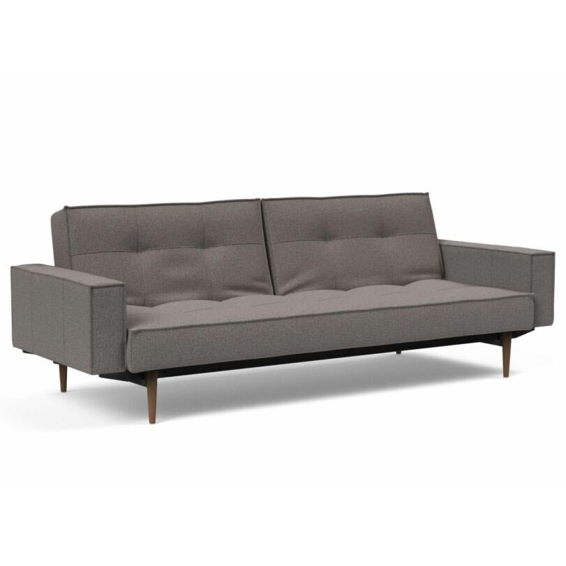 Splitback ágyazható kanapé, 521, szürke szövet