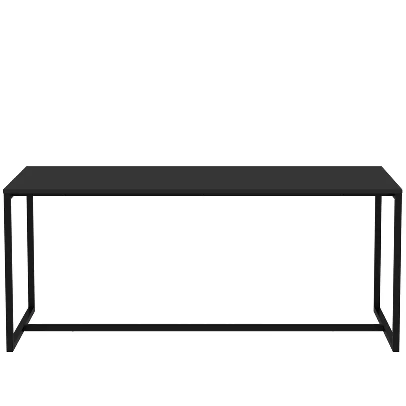 Lipp étkezőasztal, 180x90 cm, matt fekete