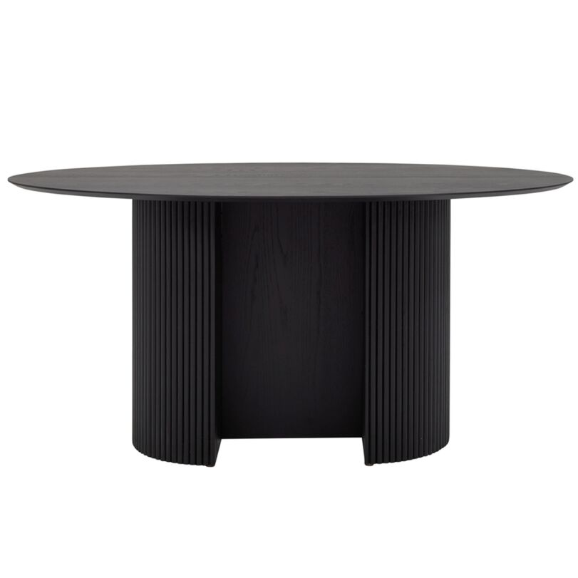 Rod étkezőasztal, 160x110 cm, fekete