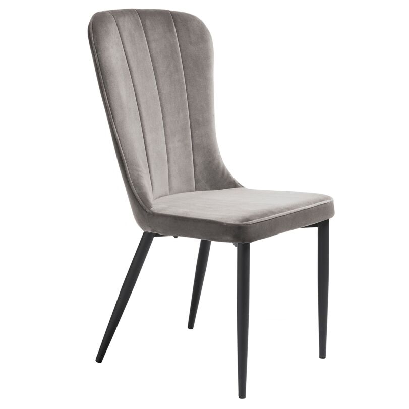 Hudson design szék, szürke bársony