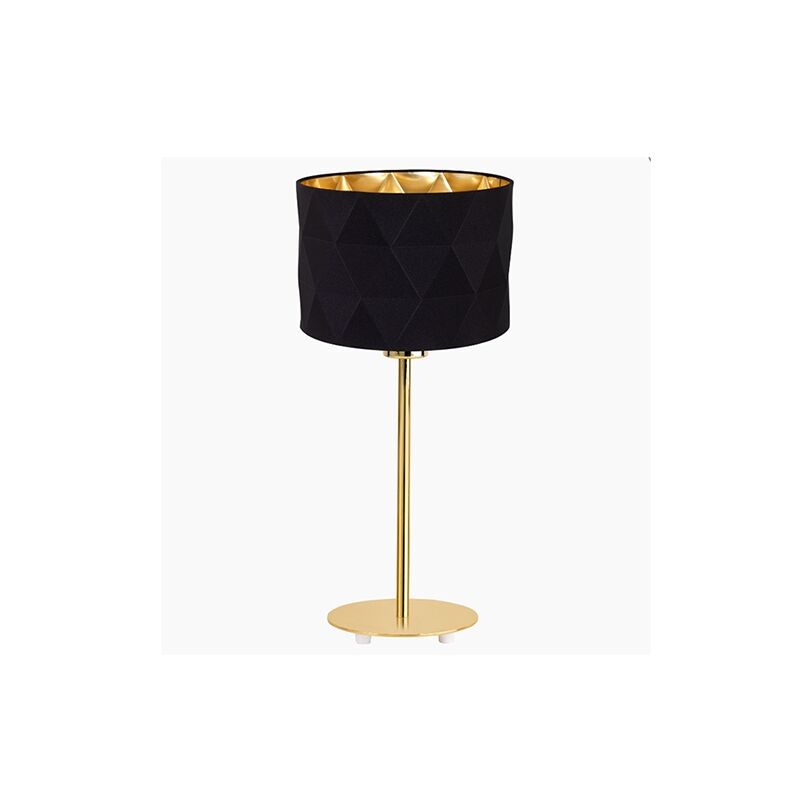 Dolorita asztali lámpa, fekete/arany textil
