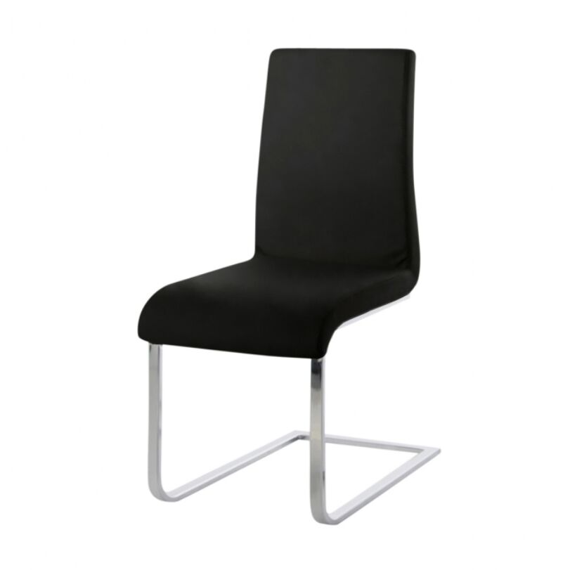 Maddox design szék, fekete textilbőr