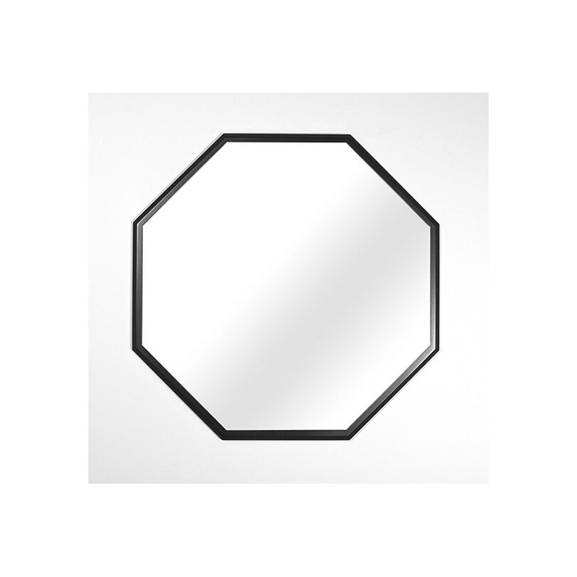 Octagon tükör, nyolcszögletű, fekete kerettel, D60cm